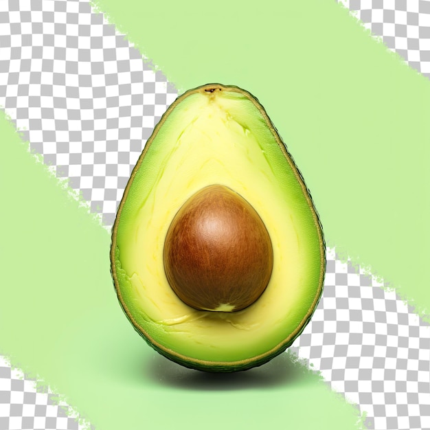 Avocado against transparent background