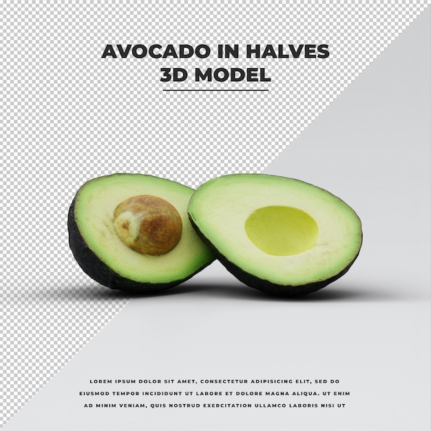 Avocado gehalveerd