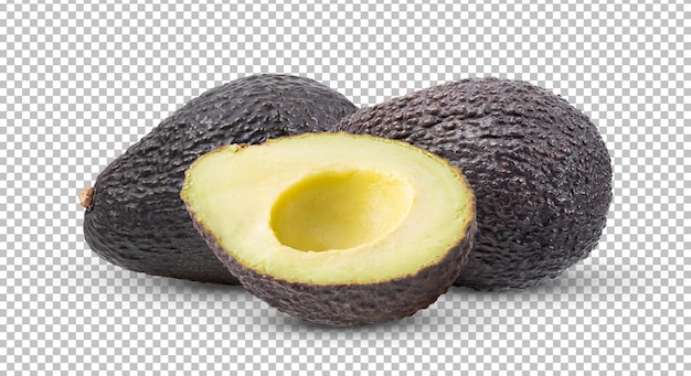 Avocado geïsoleerd op alfalaag