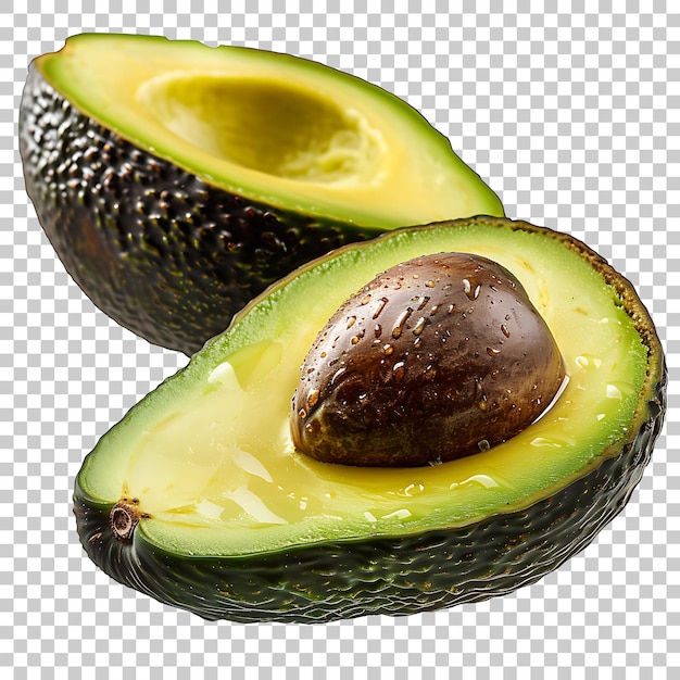 PSD avocado groente geïsoleerd png met doorzichtige achtergrond