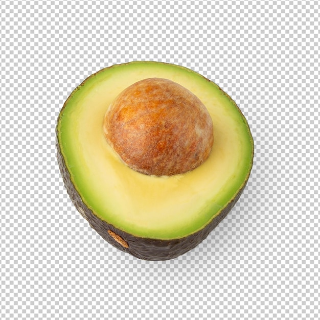 Avocado halve uitsnede volledige scherptediepte