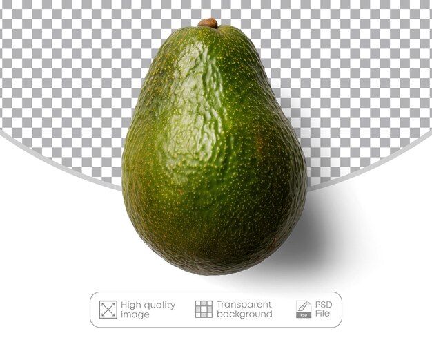 Avocado su uno sfondo trasparente fotografia digitale png