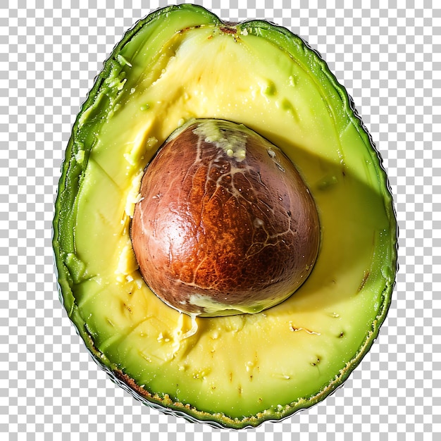 PSD avocado vegetable isolated png z przezroczystym tłem