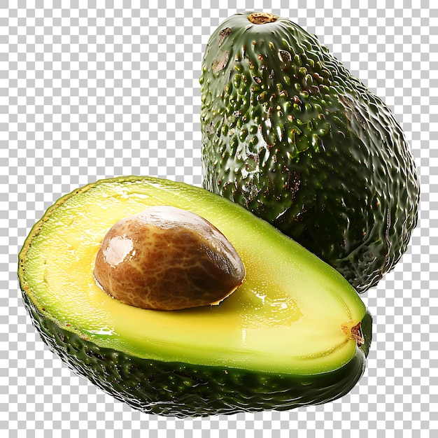 PSD avocado vegetable isolated png z przezroczystym tłem