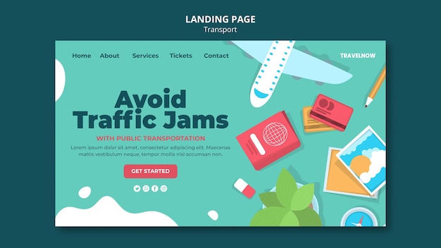 Avoid traffic jams landing page