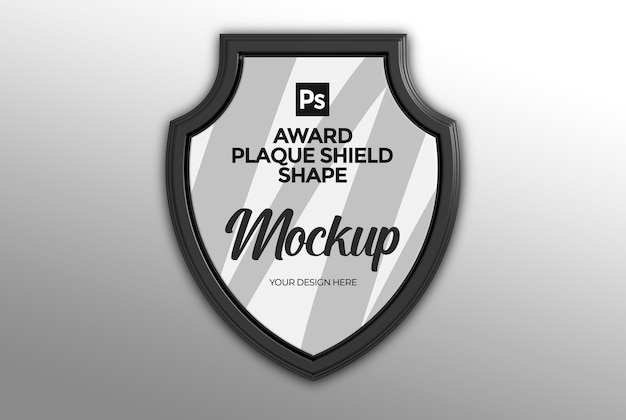 award plaque schild vorm mockup