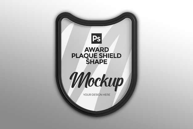 PSD award plaque schild vorm mockup