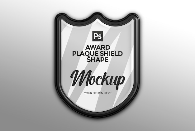 PSD award plaque schild vorm mockup