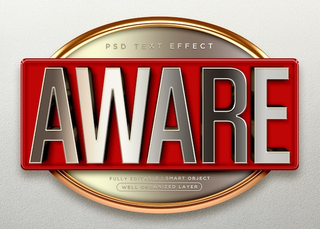 PSD aware 3d style text effect