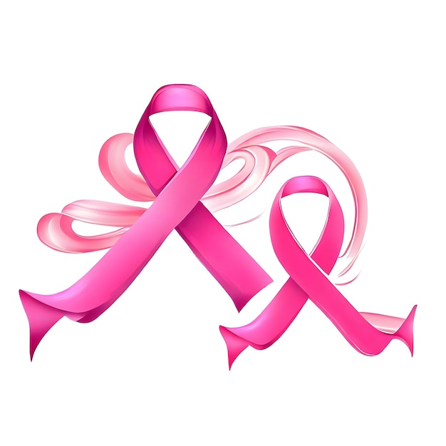 Awareness for womens breast cancer and pink ribbon campaign