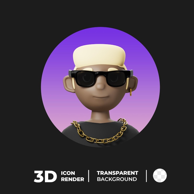 PSD awatar bezpieczeństwa 3d