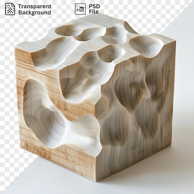 PSD 3dモデルの死海が木製の箱に
