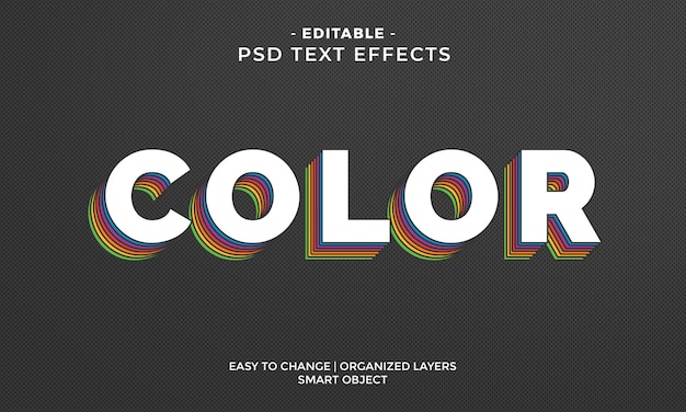 awesome colorful text effect