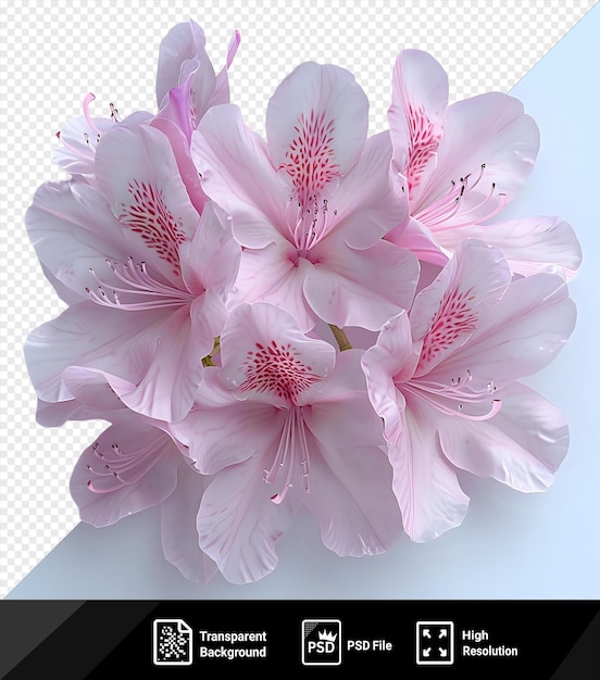 Awesome rhododendron flower png and psd images featuring a variety of pink and white flowers including a white and pink flower a pink and white flower and a single png