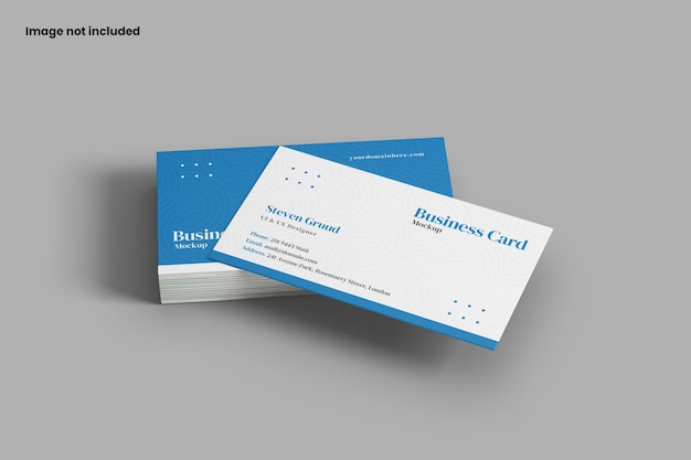 Awesome stack business card mockup