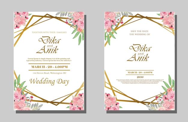 Awesome wedding invitation premium