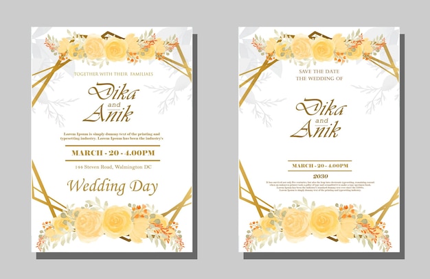 PSD awesome wedding invitation psd