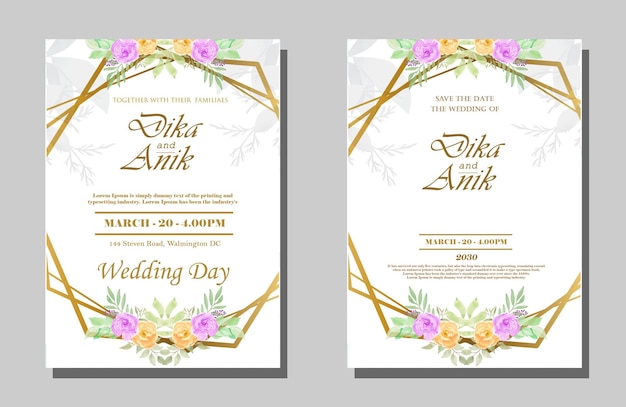 Awesome wedding invitation