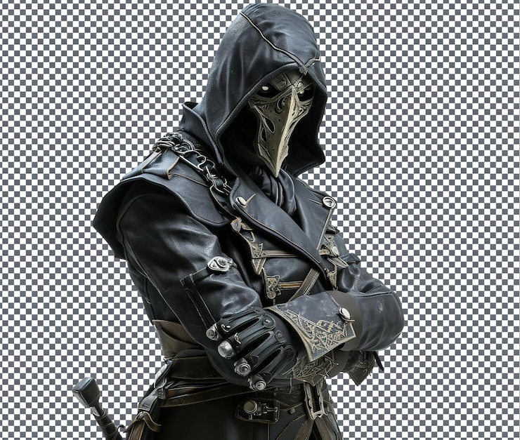 PSD awful corvo attano dishonored isolated on transparent background