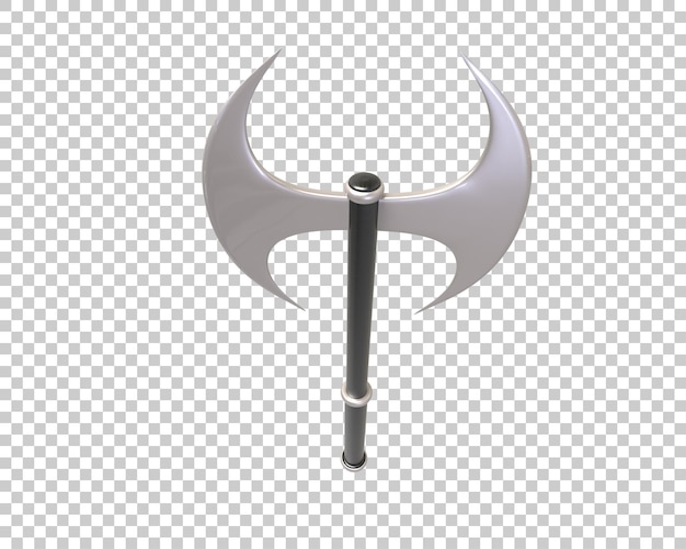 Axe isolated on background 3d rendering illustration