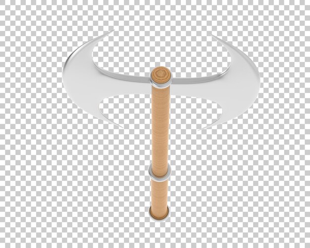 Axe isolated on background 3d rendering illustration