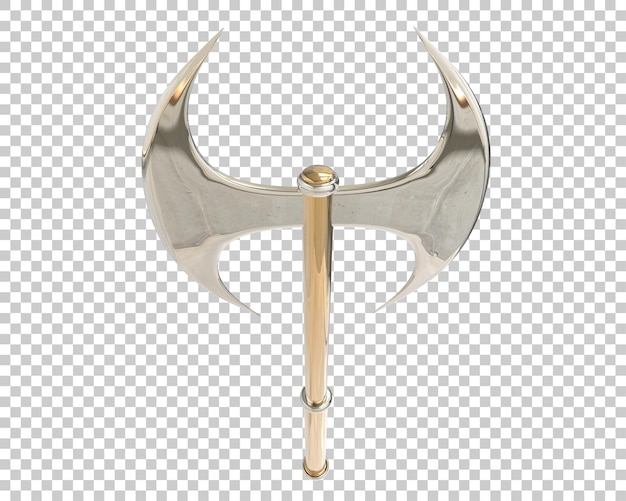 Axe isolated on background 3d rendering illustration