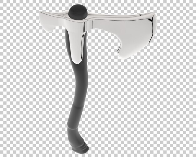 PSD axe isolated on transparent background 3d rendering illustration