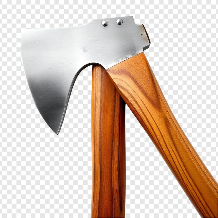 PSD axe isolated on transparent background
