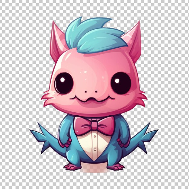 PSD logo della mascotte axolotl