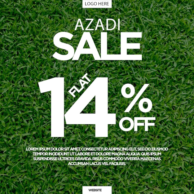 PSD azadi sale post