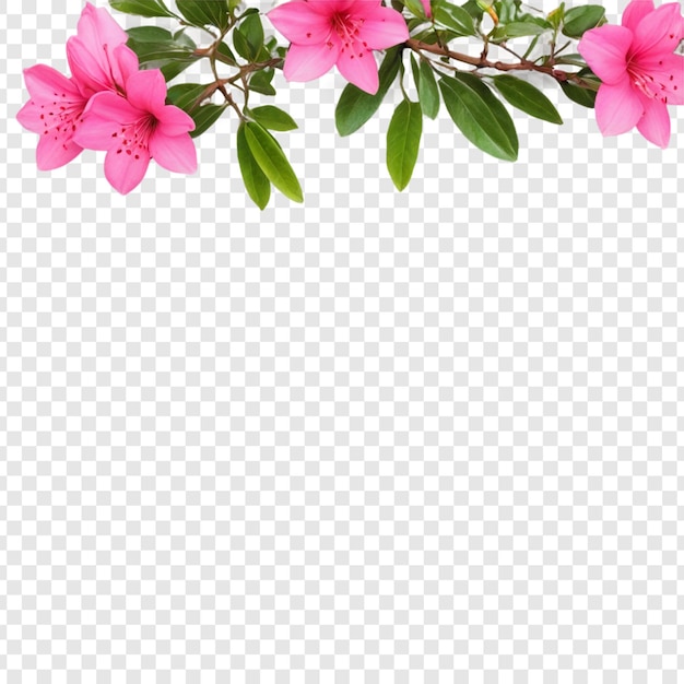 PSD azalea flower isolated on transparent background