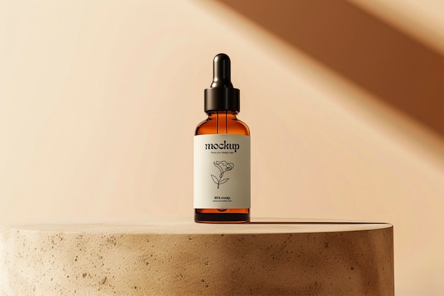 PSD azelaic acid serum package mockup design