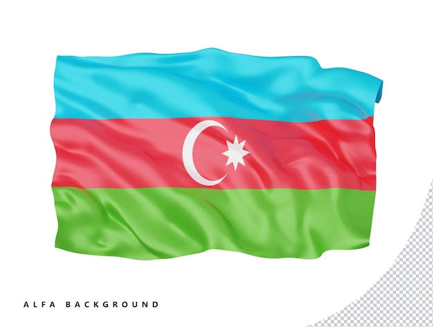 PSD azerbaijan flag international national sign icon symbol