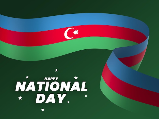 PSD azerbeidzjan vlag element ontwerp nationale onafhankelijkheidsdag banner lint psd