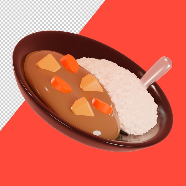 Aziatisch eten 3d icon set