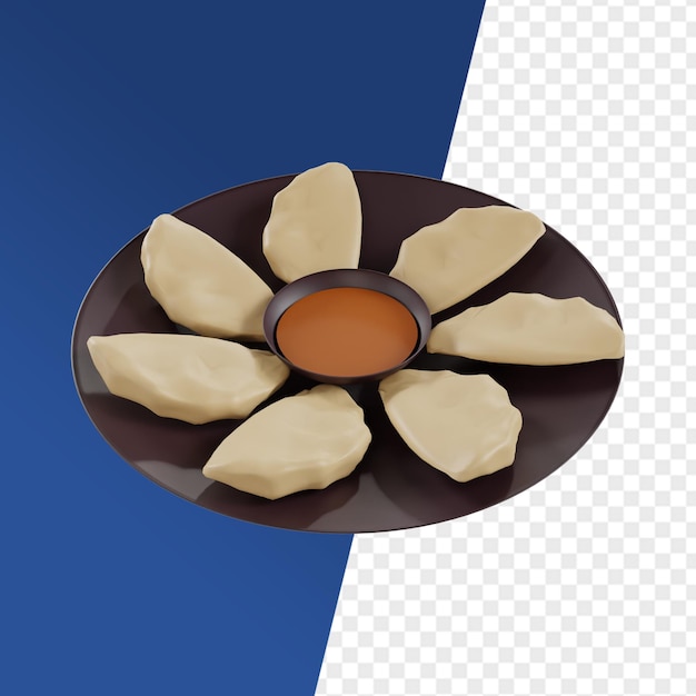 PSD aziatisch eten 3d icoon render clipart