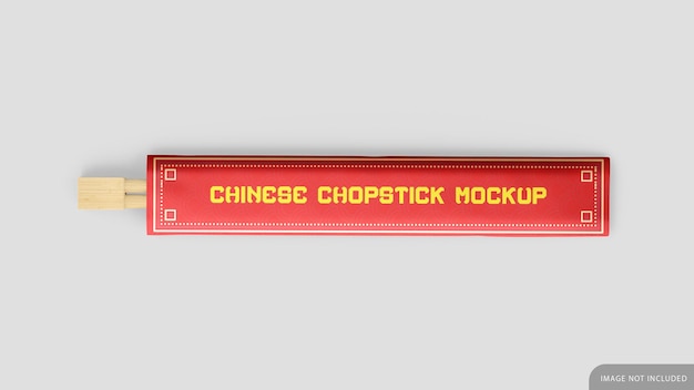 Aziatische Bamboo Chopstick Mockup