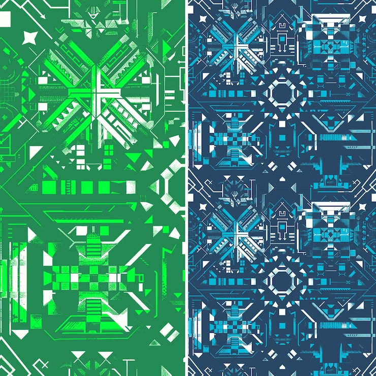 PSD aztec calendar inspired emblem composed of layered squares a creative abstract geometric vector