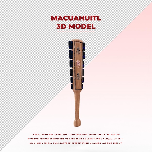 PSD aztec empire weapon macuahuitl