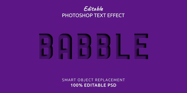 Babble Photoshop-teksteffect