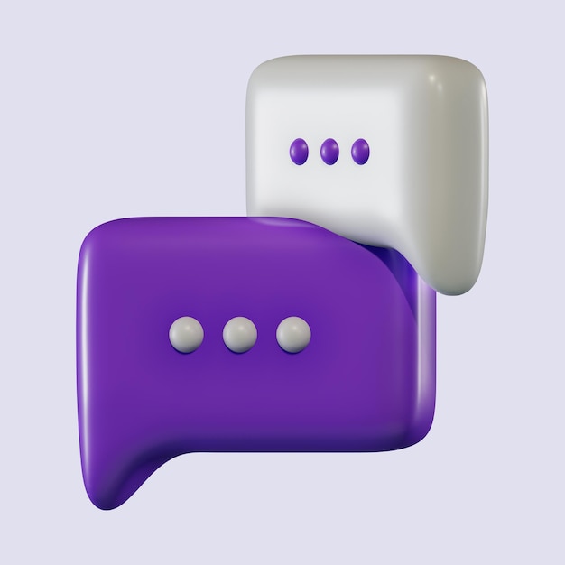 Bąbel mowy 3D