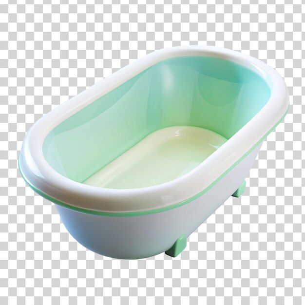 PSD baby bathtub isolated on transparent background