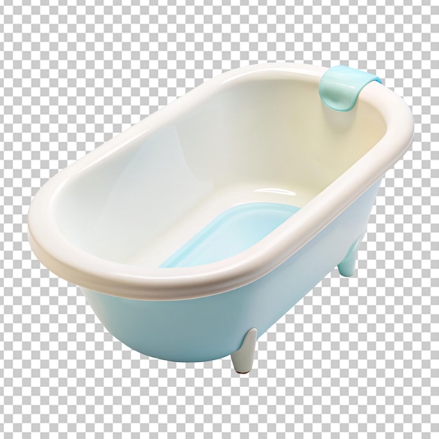 PSD baby bathtub on transperant background