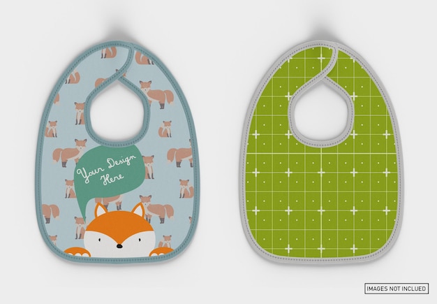 PSD baby bib mockup