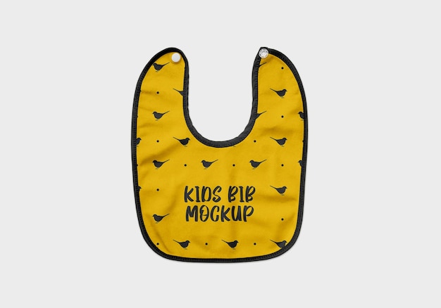 PSD baby bib mockup