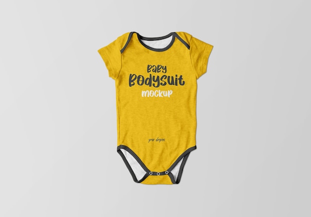 Baby bodysuit mockup design