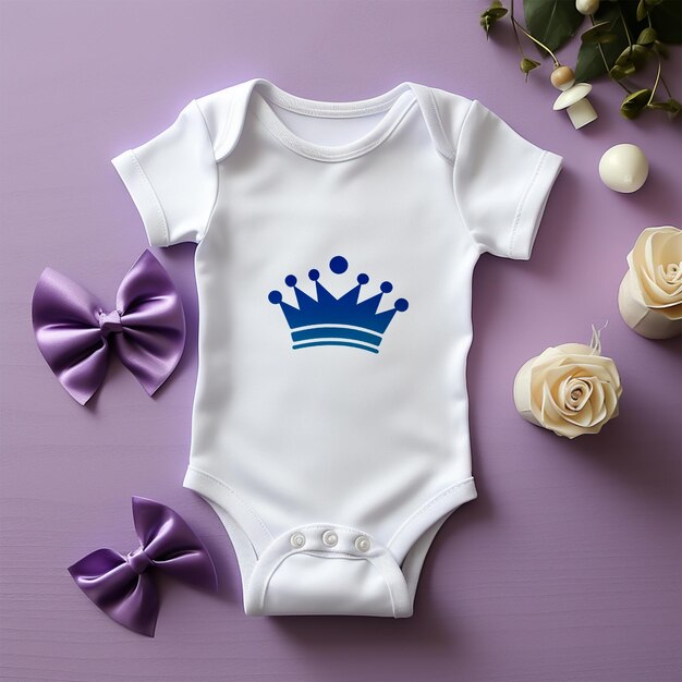 PSD baby bodysuit mockup psd