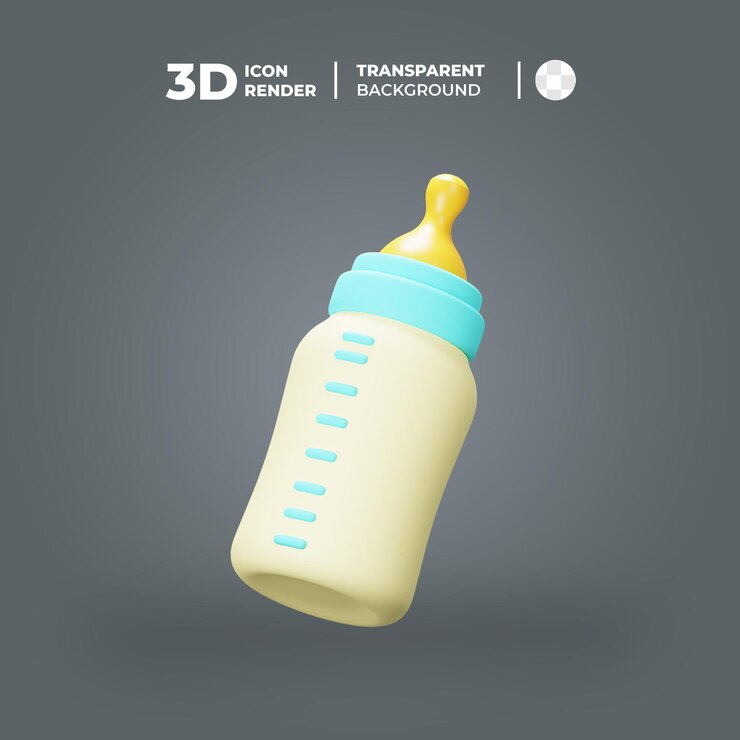 哺乳瓶の 3 d アイコン