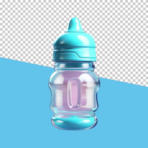 PSD baby bottle isolated object transparent background