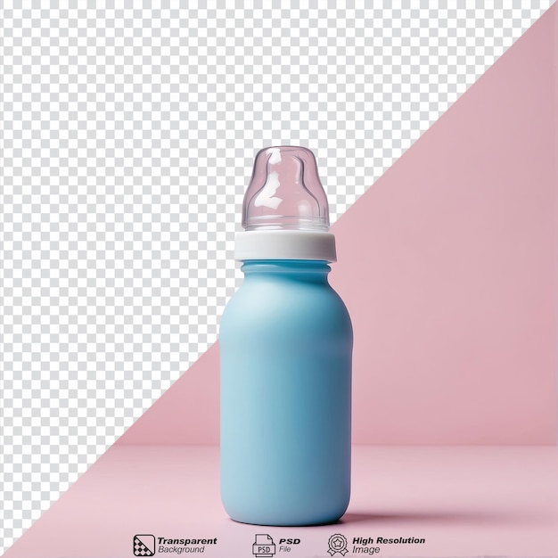 PSD baby bottle isolated on transparent background